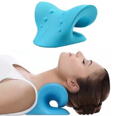 Cervical Neck Stretcher Shoulder Relaxer Spine Alignment Massage Pillow