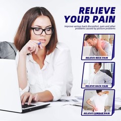 Adjustable Posture Corrector Back Brace with Lumbar Support for Men and Women