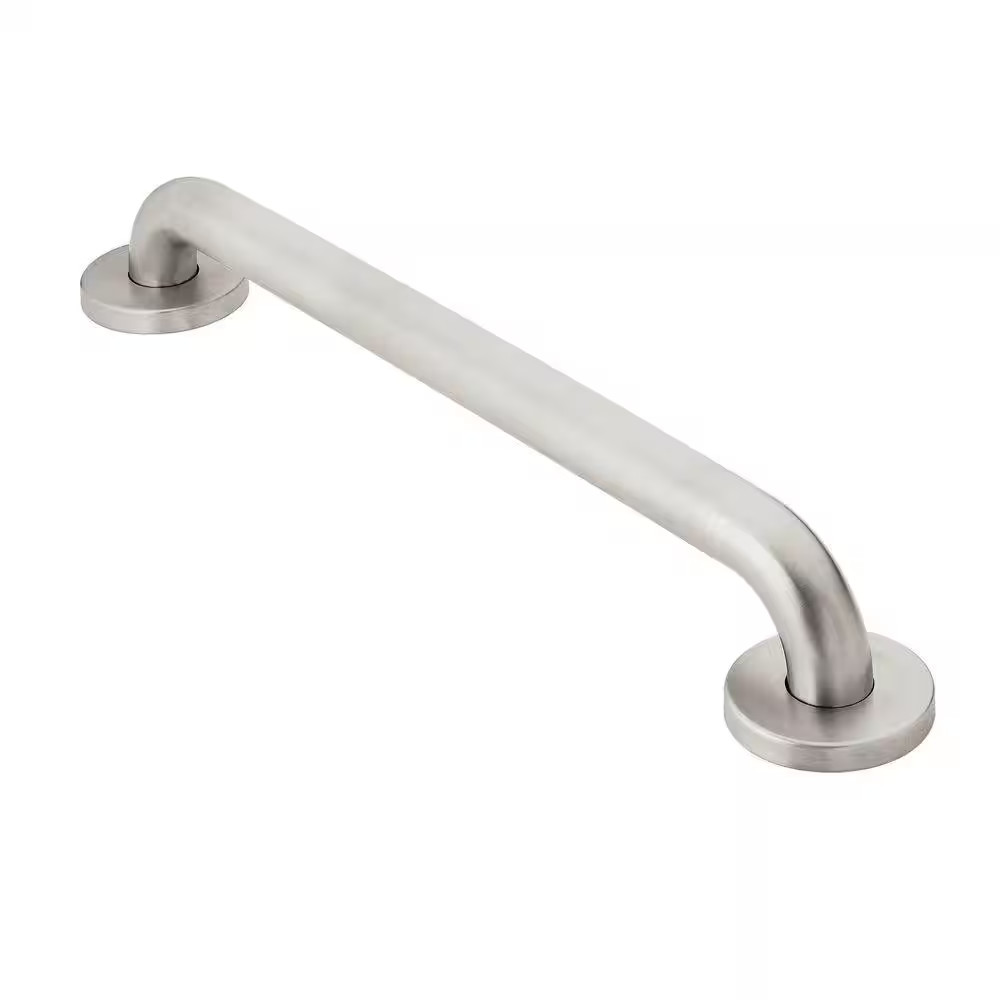 Home Care 18 In. X 1-1/4 In. Concealed Screw Grab Bar with Securemount in Peened