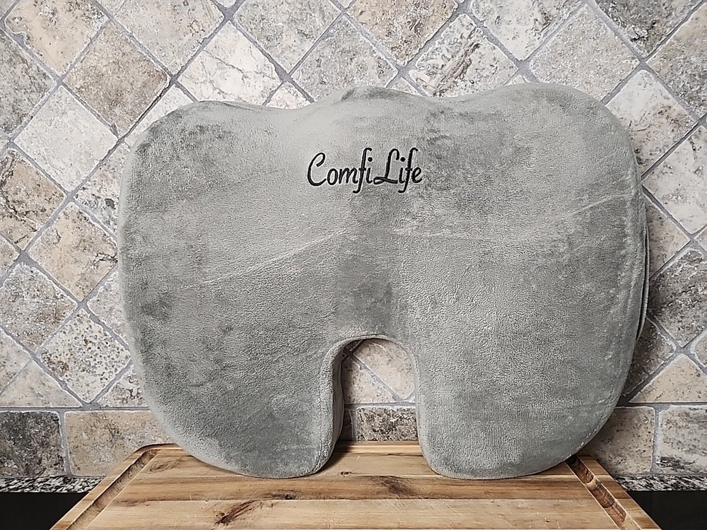 Comfilife Orthopedic Memory Foam Cushion Seat – Gray