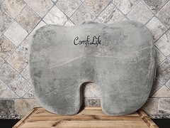 Comfilife Orthopedic Memory Foam Cushion Seat – Gray