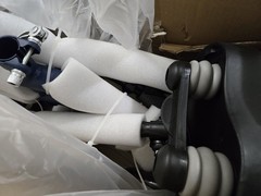 KneeRover® EVO-03 Steerable Seated Knee Scooter – Blue – Open Box