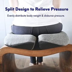 Cushion Lab Patented Pressure Relief Seat Cushion for Long Sitting Hours Memory
