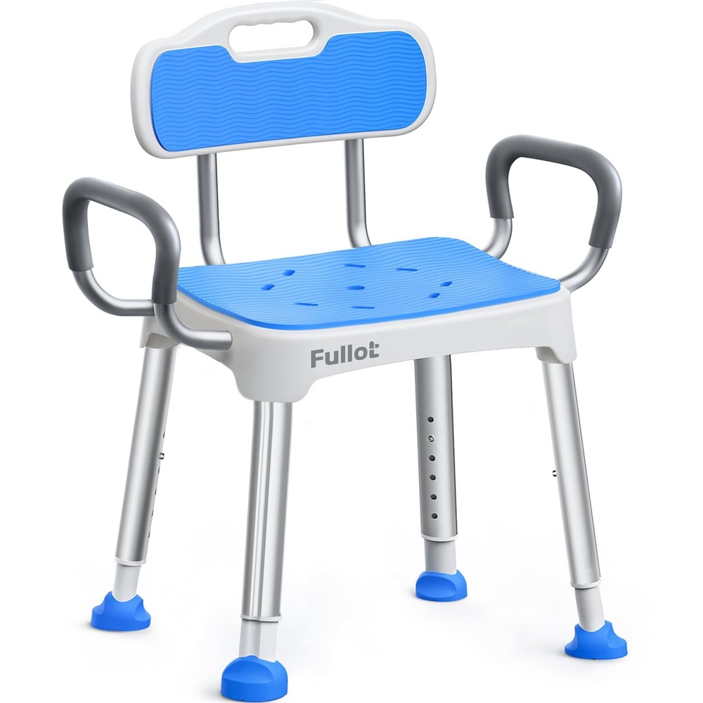 Wide Shower Chair for Inside Shower, Stable Bracing Design, 400 lbs