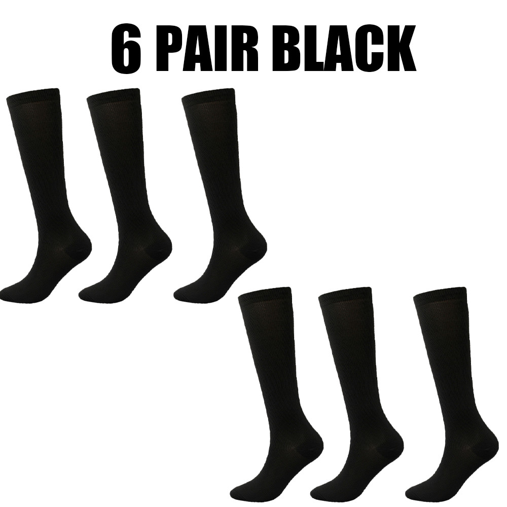 Unisex Multicolor Soccer Sport Athletic Football KneeHigh Long Compression Socks