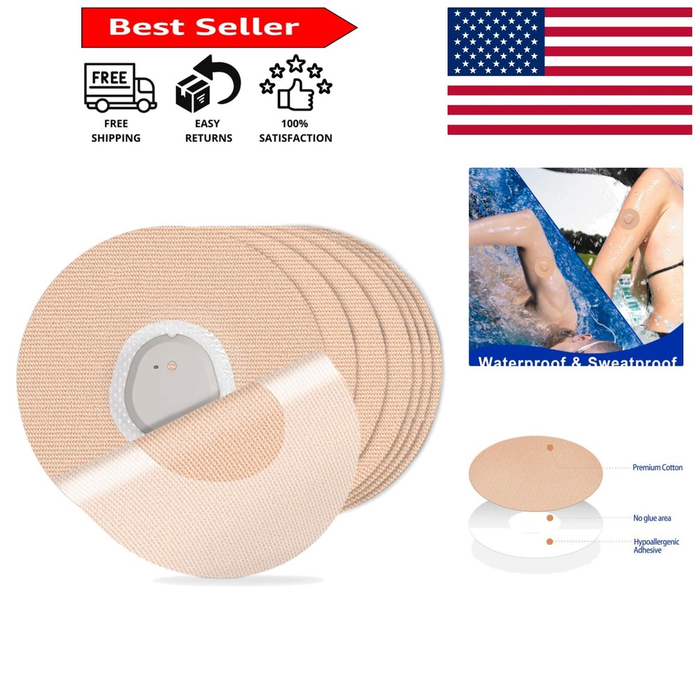 30-Pack G7 Waterproof Adhesive Patches – Hypoallergenic & Breathable for CGM