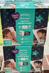 Parents Choice Nighttime Underwear S/M 88 Ct Bedwetting Training Pants Overnight