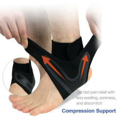 Ankle Brace Foot Support Plantar Fasciitis Pain Relief Compression Sleeve Wrap