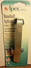 Baseball Finger Splint Size LARGE Foam Padding ~ Great for Dog Tail Injuries too