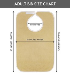 Utopia Towels 3 Pack Premium Unisex Adult Bibs for Elderly Women Men,…