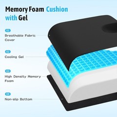 Luxury Non-Slip Seat Cushion – Ergonomic Design for Sciatica & Back Pain Relief