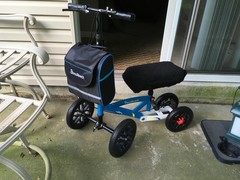 BlessReach All Terrain Foldable & Compact Steerable Knee Scooter Senior 300lb