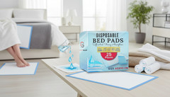 50x Disposable Incontinence Bed Pads 90 x 60cm–Highly Absorbent Sheets Bed Mats