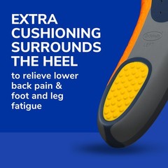 Dr. Scholl’s Heavy Duty Support Insole Orthotics, Men’s 8-14 (2 Pairs), Blue