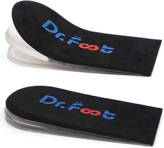 Dr.Foot Adjustable Orthopedic Heel Lift Inserts, Height Increase Insole for Leg