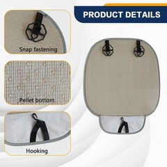 2PCS Car Seat Bottom Cover Pad, Car Seat Mat, Driver Cushion with Comfort Mem…