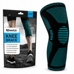 Compression Knee Sleeve Medium- Black PowerLix Extra