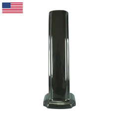 Renovators Supply Manufacturing Bathroom Pedestal Black Porcelain Pedestal Only