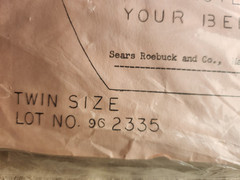 Sears Heavy Weight Vinyl Plastic Fitted Mattress Cover Twin Size NIP Made in USA