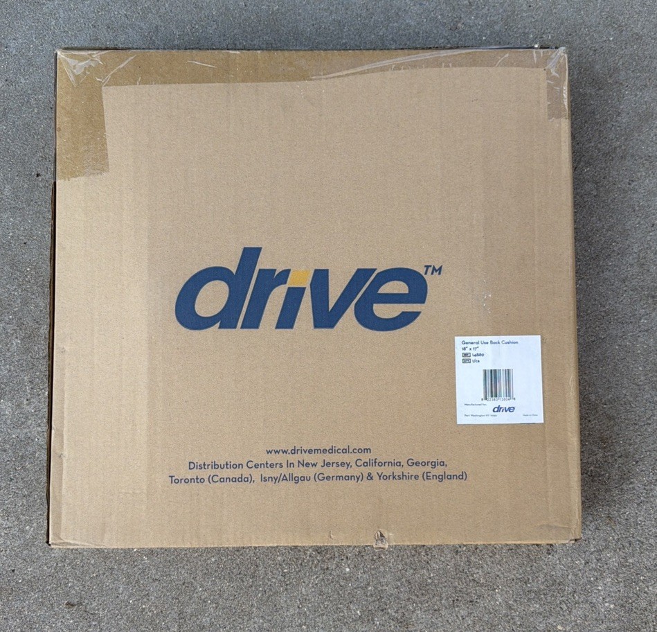 Drive Medical Lumbar Support General Use Wheelchair Back Cushion 14920 17”x20”