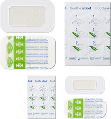 Soothe & Cool Burn Bandages, Instant Cooling, Assorted Sizes, 8 Count