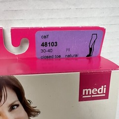 New Mediven Comfort 48103 Closed Toe Natural Size III Calf Compression Socks
