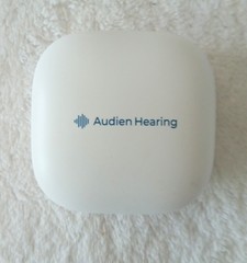 Audien Atom One OTC Hearing Aids Wireless Rechargeable Beige No Box