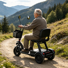 Daibot Folding 3 Wheel Electric Scooter 1000W 48V Dual Motor Mobility For Adults