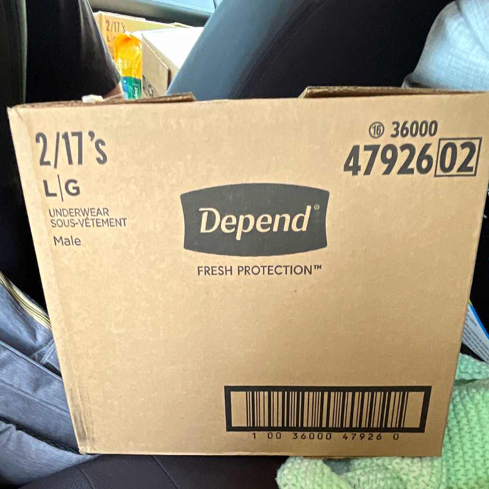 Depend Men Fresh Protection Incontinence Pants L 17 Ct x2 Maximum Absorbency