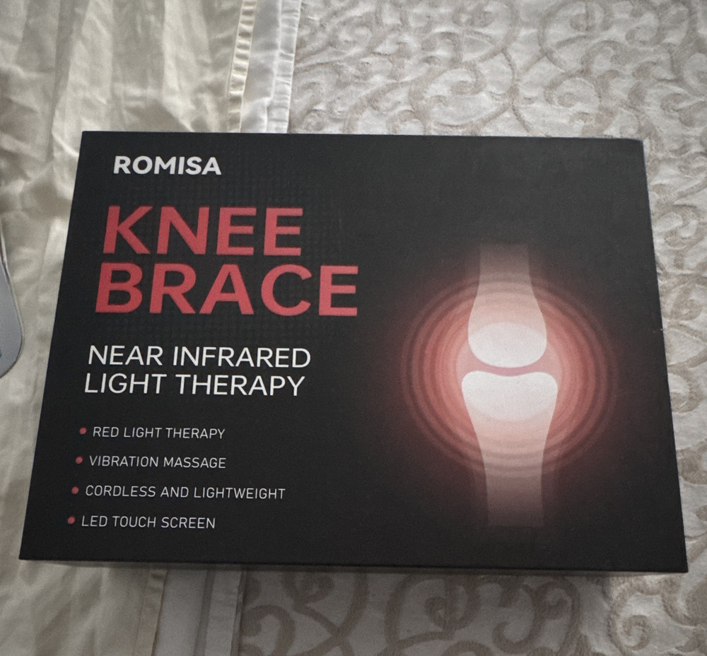 ROMISA Cordless Knee Brace Near Infrared Red Light Vibration Massage K508