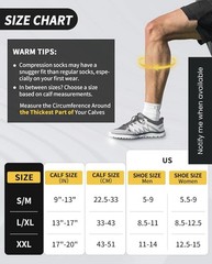 3 Pairs Cambivo Compression Socks -mens- Size XX-large Black NEW Cs60