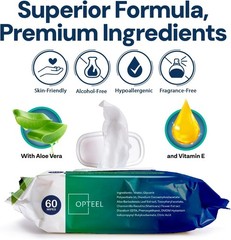 Extra Large Adult Wipes – 8×13 for Seniors, Infused with Aloe & Vitamin E, 720ct