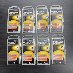 Duracell Activair Hearing Aid Batteries: Size 13 (48 Batteries) Fresh Exp:2023