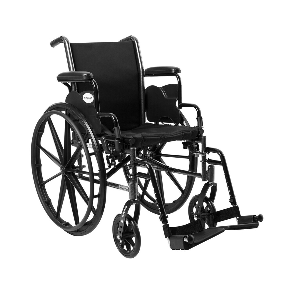 McKesson Lightweight Wheelchair Steel 18W Swing-Away Footrest