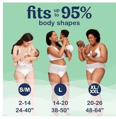 56 Count Always Discreet Postpartum Incontinence Underwear Women’s S/M Bladder