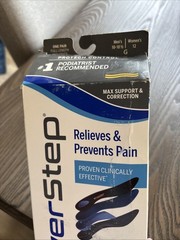 Powerstep Protech Control Full Length Max Support Women 12/men 10-10.5 G New