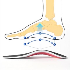 Arch Support Orthotic Insoles, Medical Orthopedic Insoles for Flat Feet
