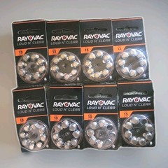 64 Pc Rayovac Proline Advanced Hearing Aid Batteries Size 13A (64 Batteries) Lot
