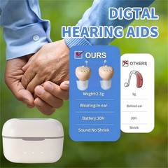 Bluetooth Phone App Rechargeable Hearing Aids For Seniors HearingTest OTC