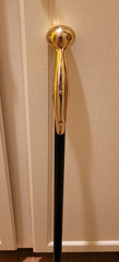 SOLID BRASS CANE HAME KNOCKER HANDLE CUSTOMIZED – LENGTH PREFERENCE & WOOD COLOR