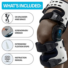 Medial Unloader Knee Brace for OA Osteoarthritis Knee Pain Relief, Bone on Bone