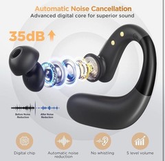 Royal Hearing , Hearing Aids for Seniors with Bluetooth F-AID Black With Case.