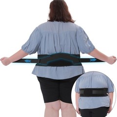 Feamero Plus Size Back Brace for Lower Pain – Extra XXX-Large, Black