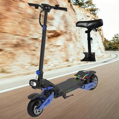 RD2 2*2500W Dual Motor Electric Scooter Adult,5000W E-bike 89KM Range+Black Seat