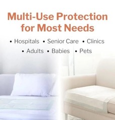 McKesson Super Underpads 23 x 36 in Moderate Absorbency Odor Control 10 Ct