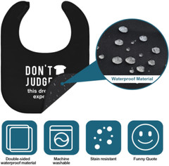 6 Pcs Funny Adult Bibs for about 23.6 x 18.1 inches, As Shown in Pictures