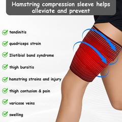 2 Pcs Hamstring Compression Wrap for Legs, Adjustable Compression Wrap, Brace…