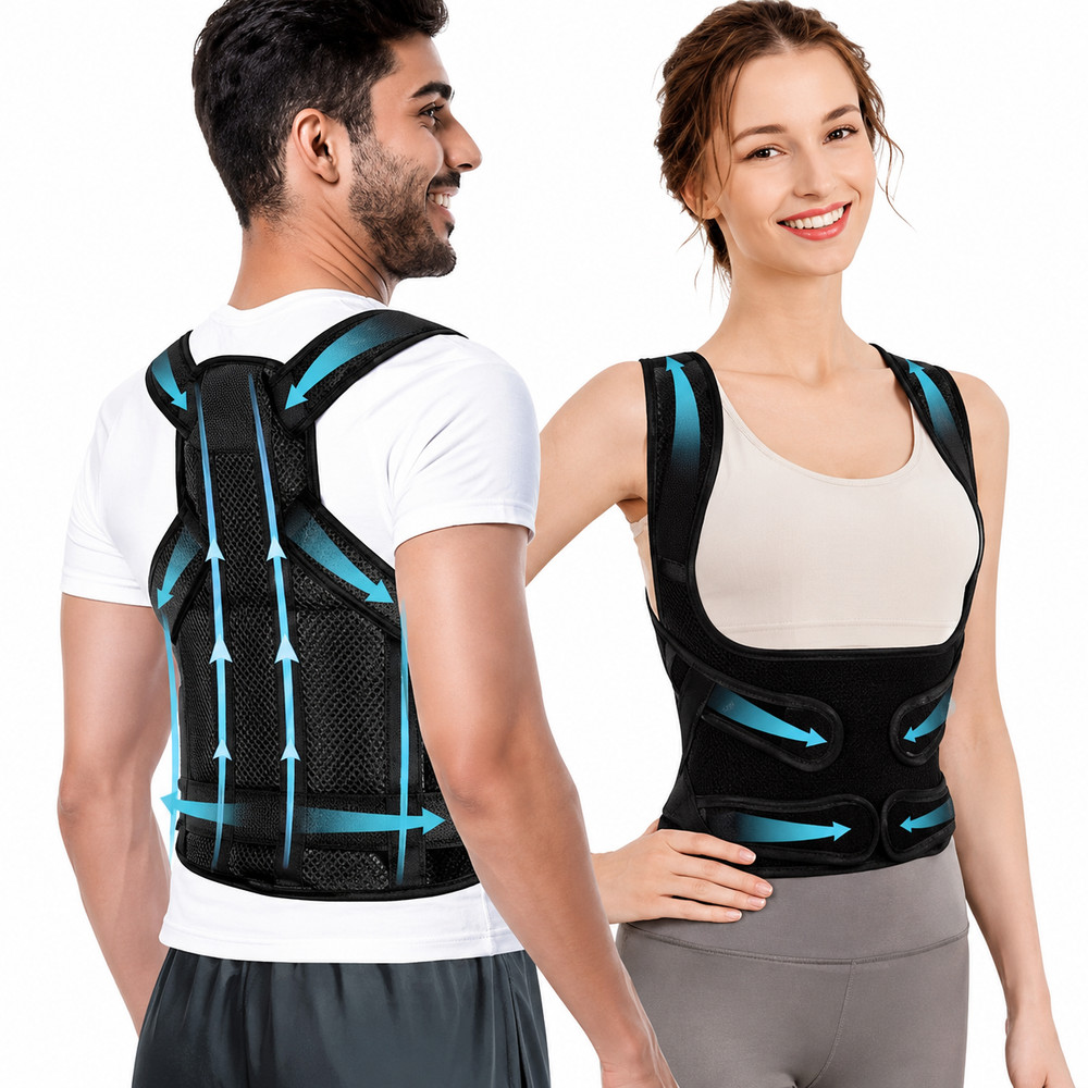 Back Brace Posture Corrector Women Men Shoulder Straightener Adjustable Support