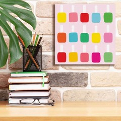 Epic Graffiti Nail Polish Fun By Ann Kelle Designs Canvas Wall Art 12X12
