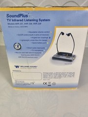 SoundPlus TV Infrared Listening System Model WIR 238 Under-the-Chin Receiver